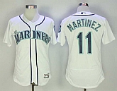 Seattle Mariners #11 Edgar Martinez White Flexbase Jersey,baseball caps,new era cap wholesale,wholesale hats